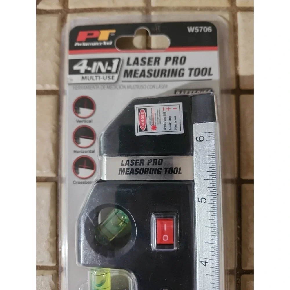 Performance Tool Laser Pro SAE/Metric 4-in-1 Measuring Tool Set